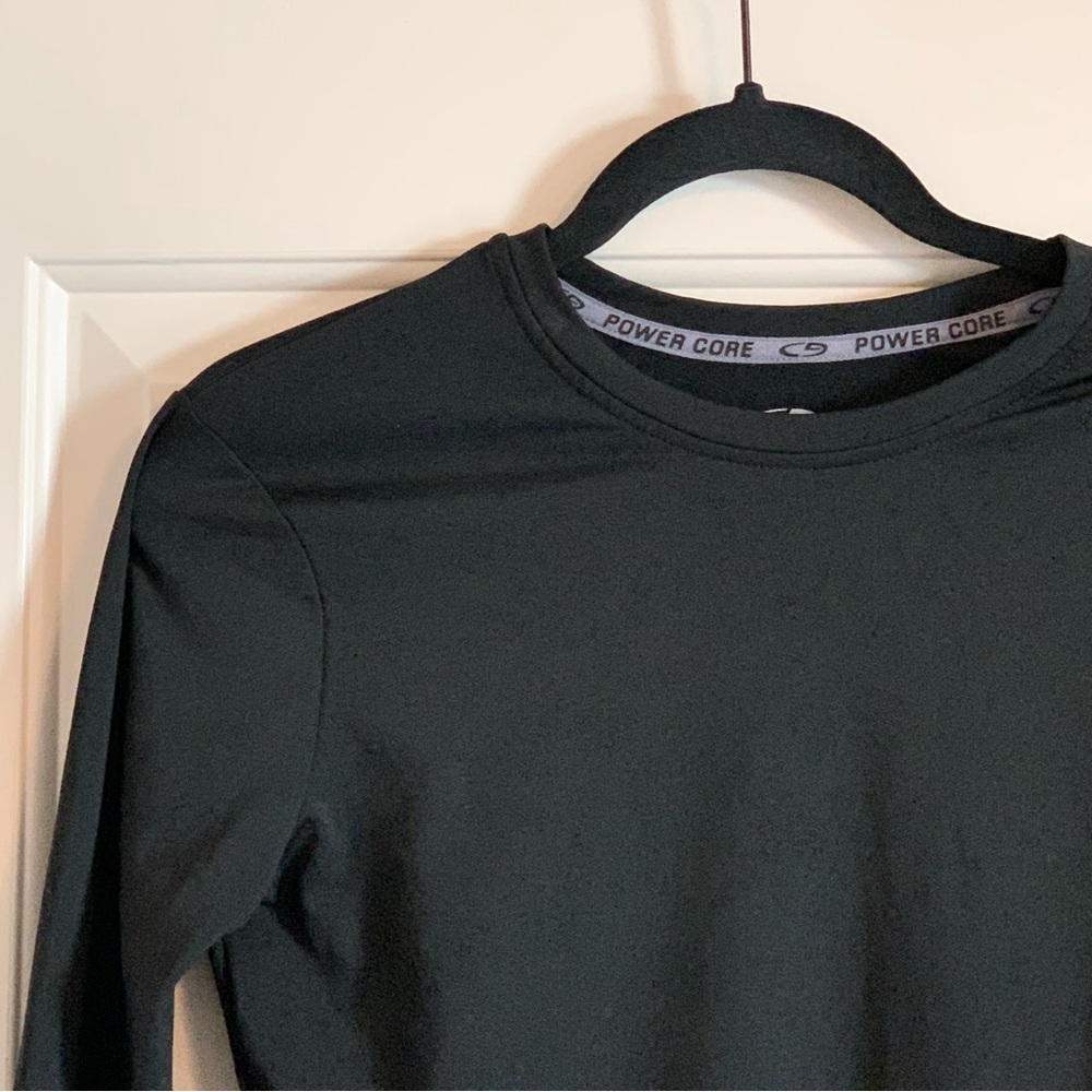 CHAMPION Black Power Core Fitted Underlayer Shirt Size Large - Picture 4 of 8